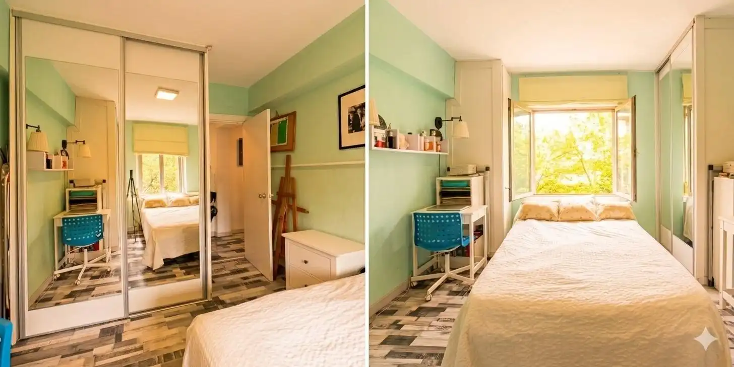 Bedroom of Attic for sale in Madrid  with Air Conditioner
