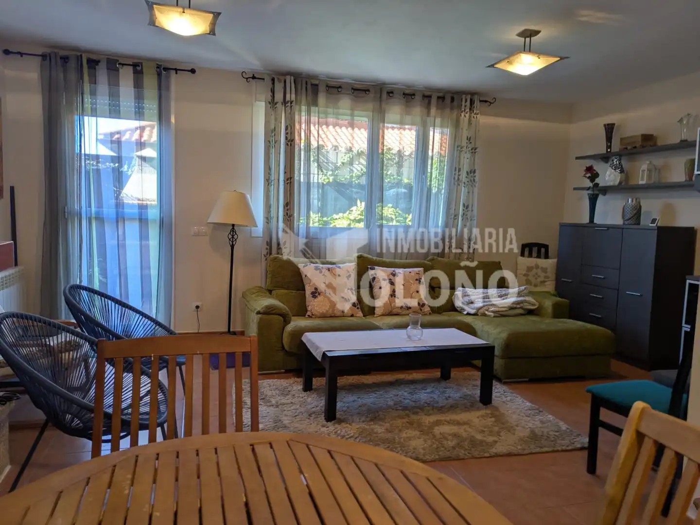 Wohnzimmer von Haus oder Chalet zur Miete in Anguciana mit Heizung, Privatgarten und Parkett