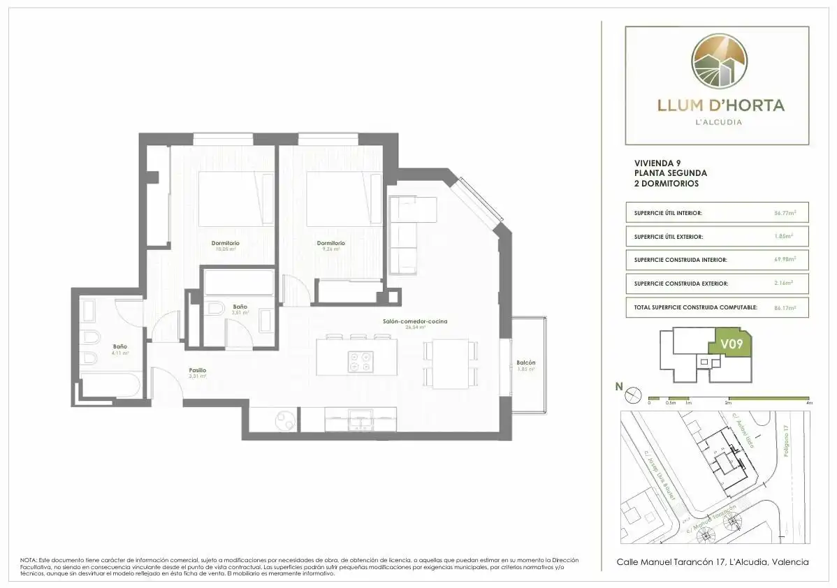 Piso en venta en L'Alcúdia con Aire acondicionado y Balcón