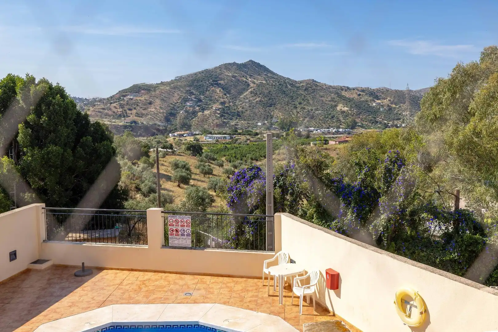 Terrasse von Wohnung zum Verkauf in Almogía mit Klimaanlage, Terrasse und Abstellraum