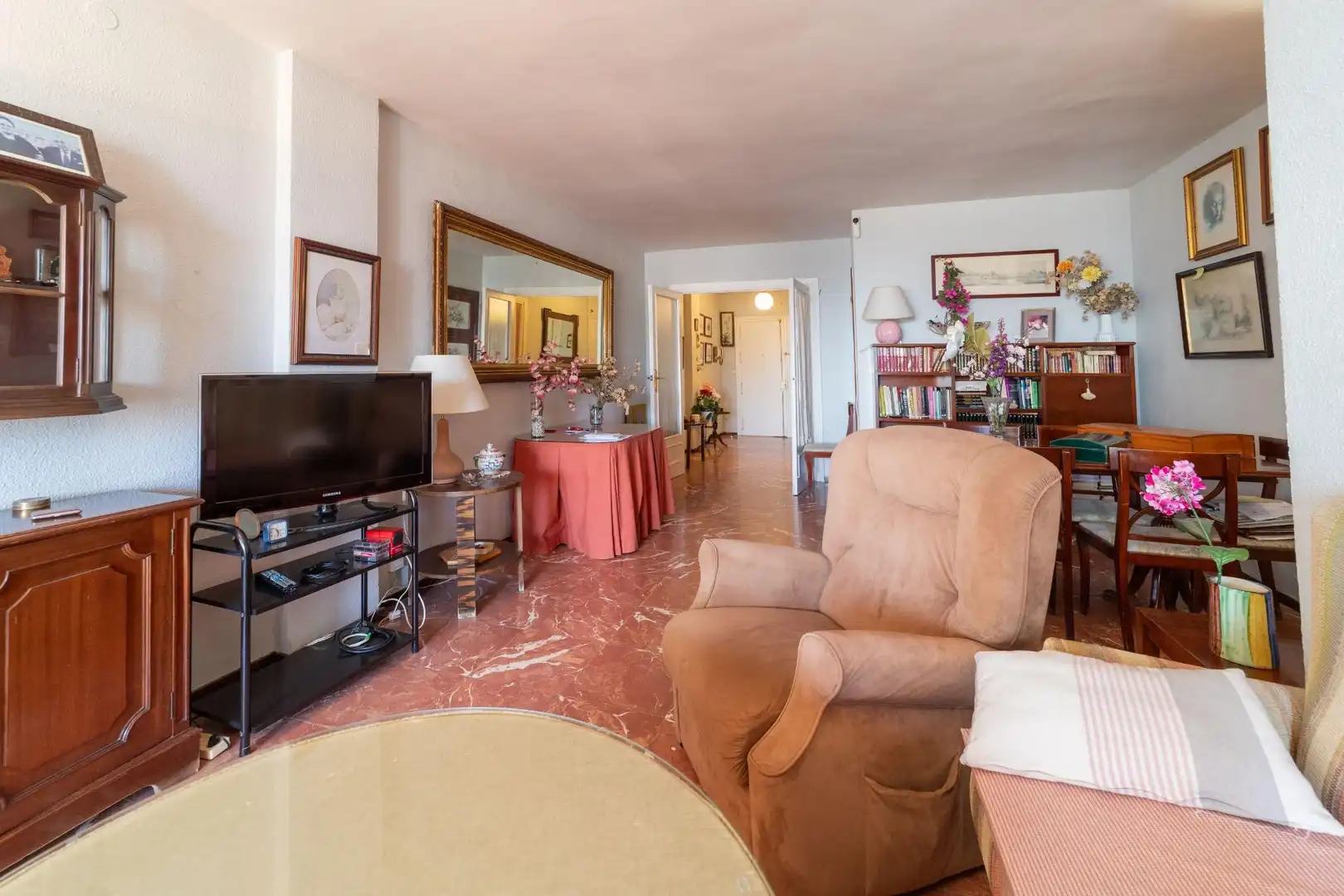 Sala de estar de Piso en venta en Málaga con Balcón