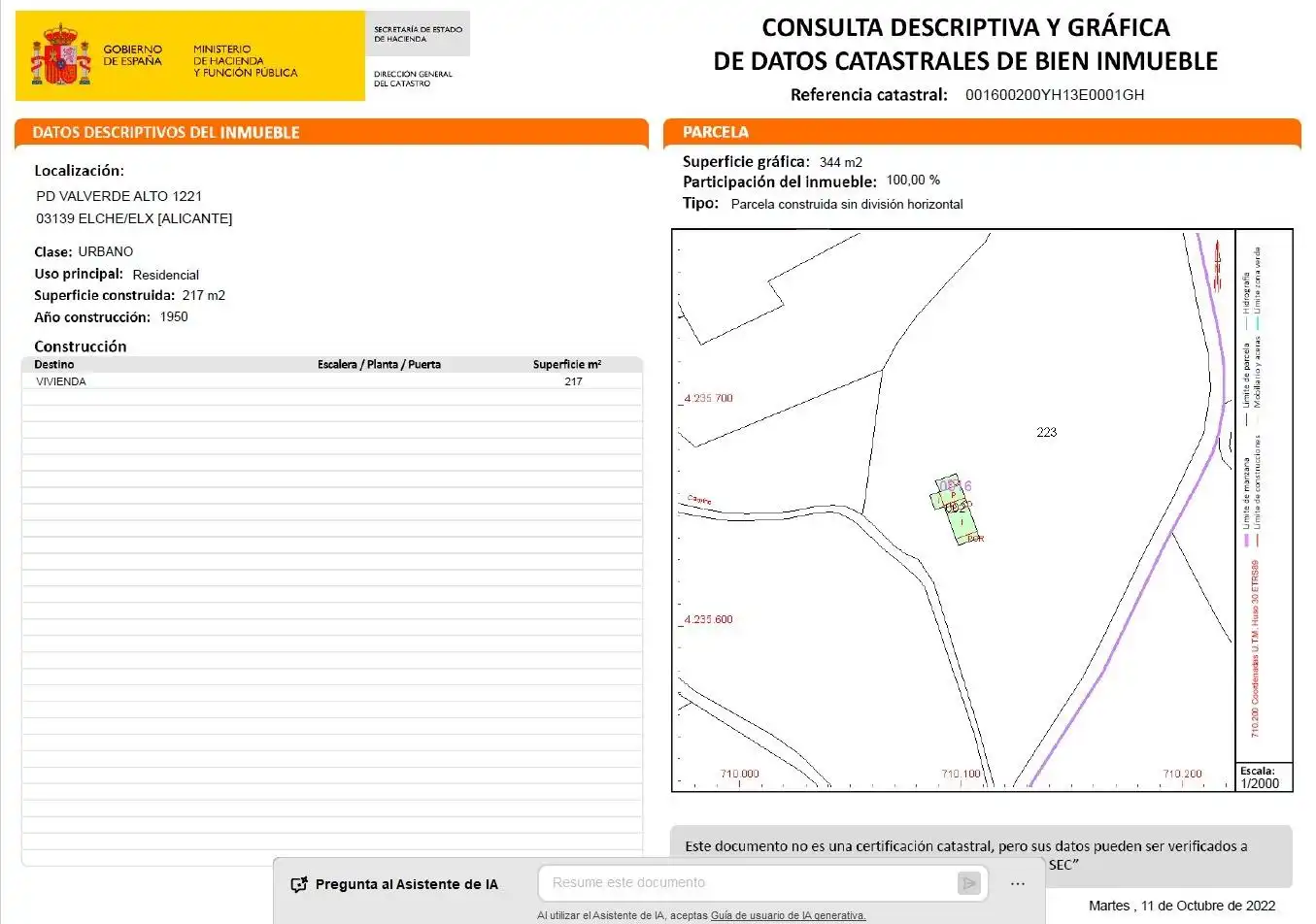 Finca rústica en venda en Elche / Elx amb Jardí privat