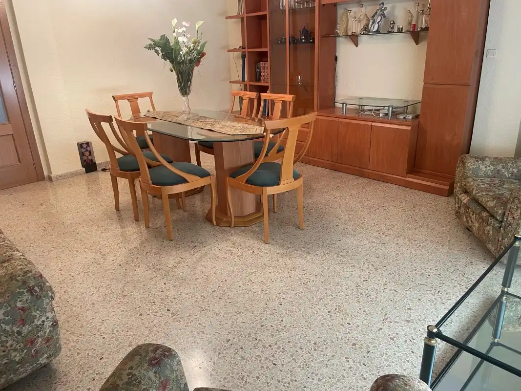 Dining room of Flat for rent in Gandia  with Air Conditioner, Terrace and Furnished