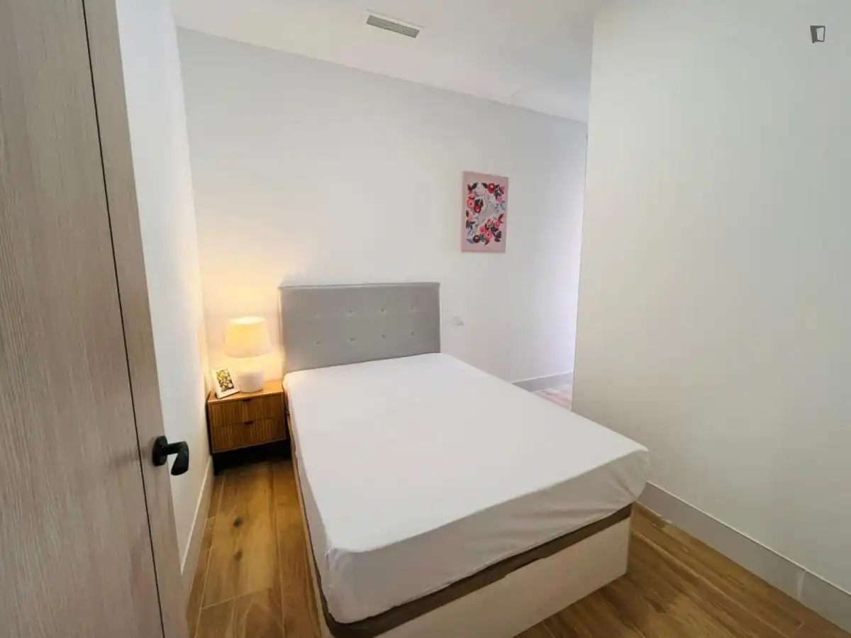 Habitación de Apartamento de alquiler en Madrid con Aire acondicionado, Calefacción y Amueblado