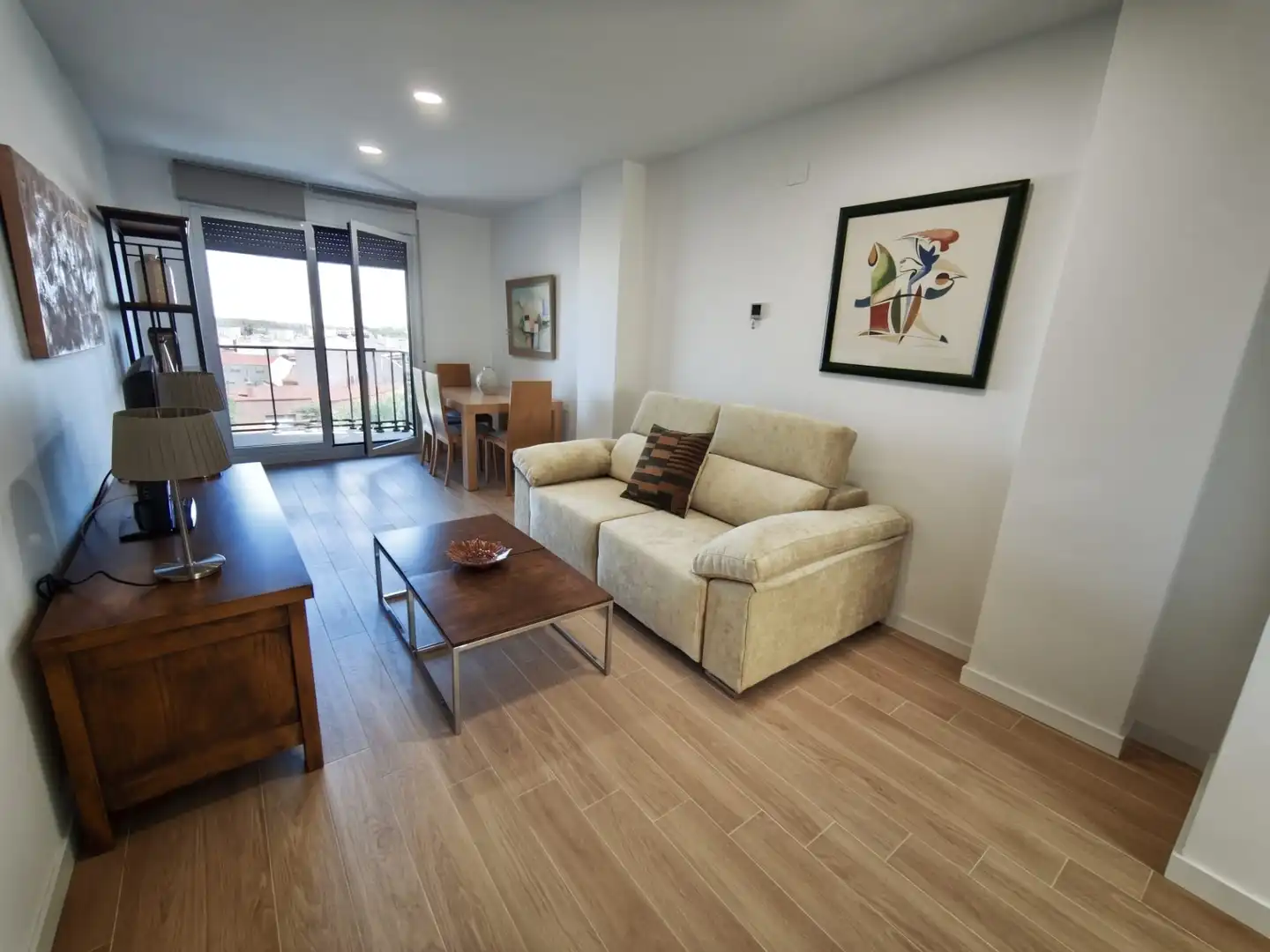 Living room of Flat for rent in Albacete  with Air Conditioner, Heating and Storage room