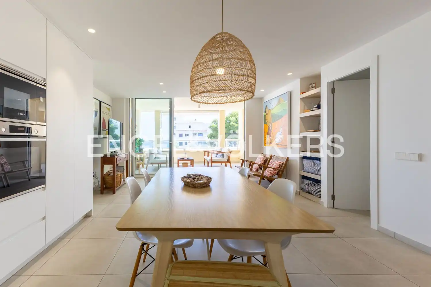 Dining room of Flat for rent in Jávea / Xàbia  with Air Conditioner, Heating and Terrace