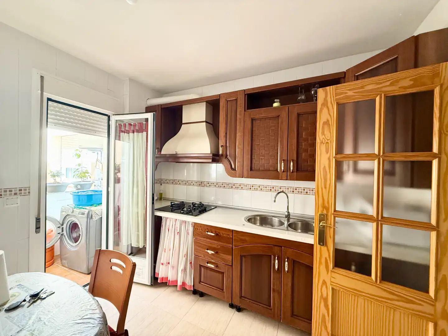 Kitchen of Flat for sale in Roquetas de Mar  with Terrace and Furnished