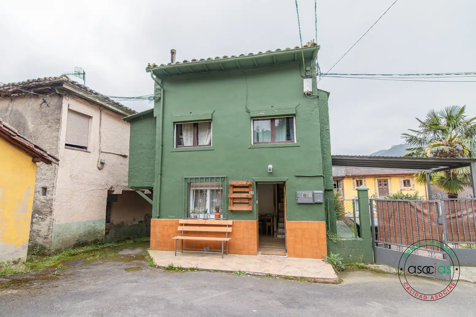 Exterior view of Flat for sale in Langreo  with Heating, Private garden and Storage room