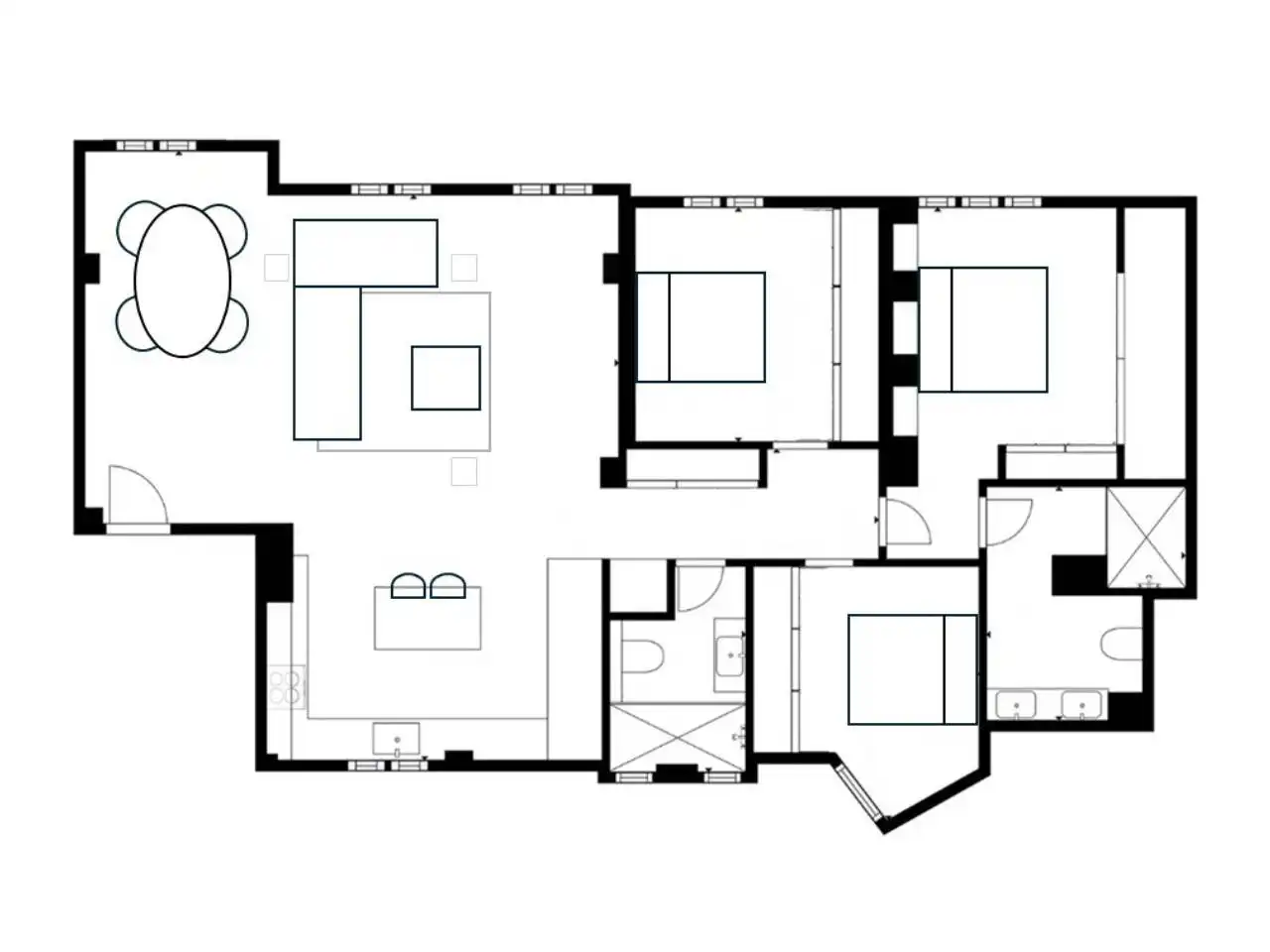 Flat for sale in Valencia  with Air Conditioner, Heating and Parquet flooring