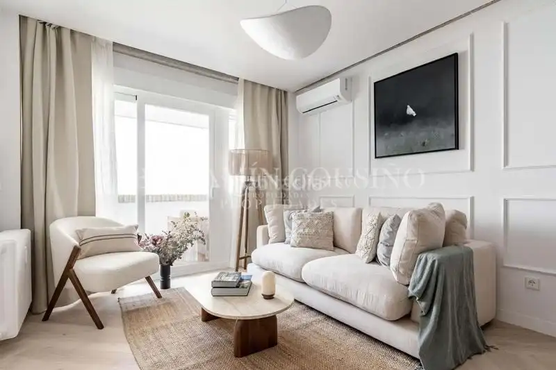 Living room of Flat for sale in Madrid  with Terrace and Furnished