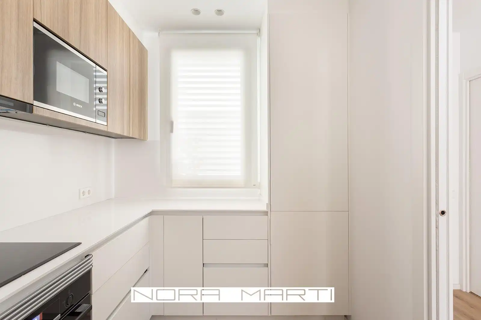 Cocina de Casa o chalet de alquiler en Barcelona con Calefacción, Parquet y Terraza