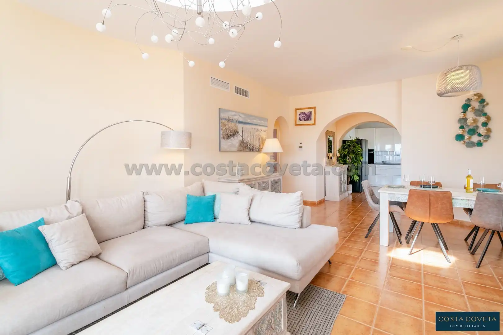 Living room of Houses for sale in El Campello  with Air Conditioner, Private garden and Terrace