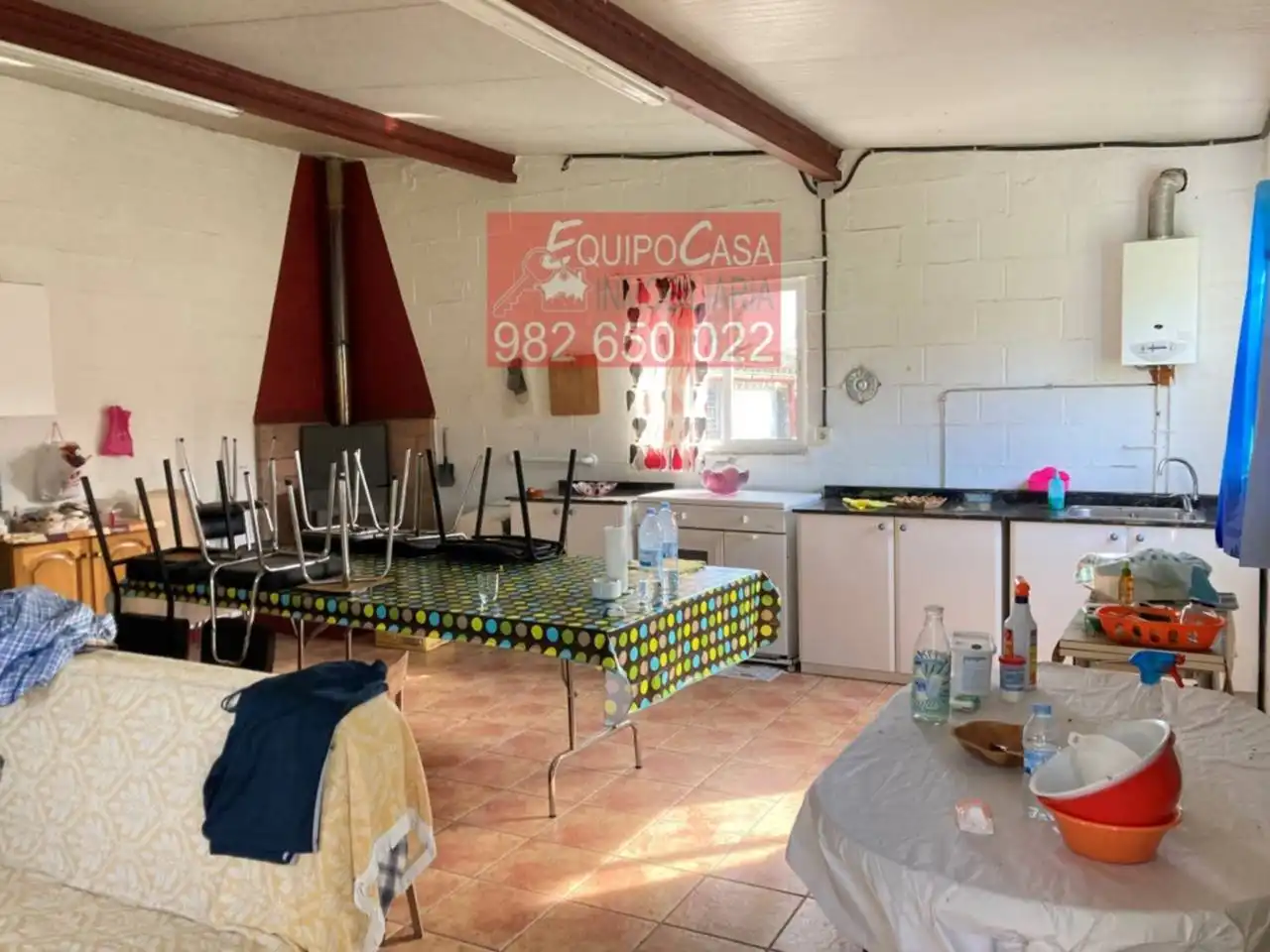 Cocina de Casa o chalet en venta en Lugo con Jardín privado, Terraza y Amueblado