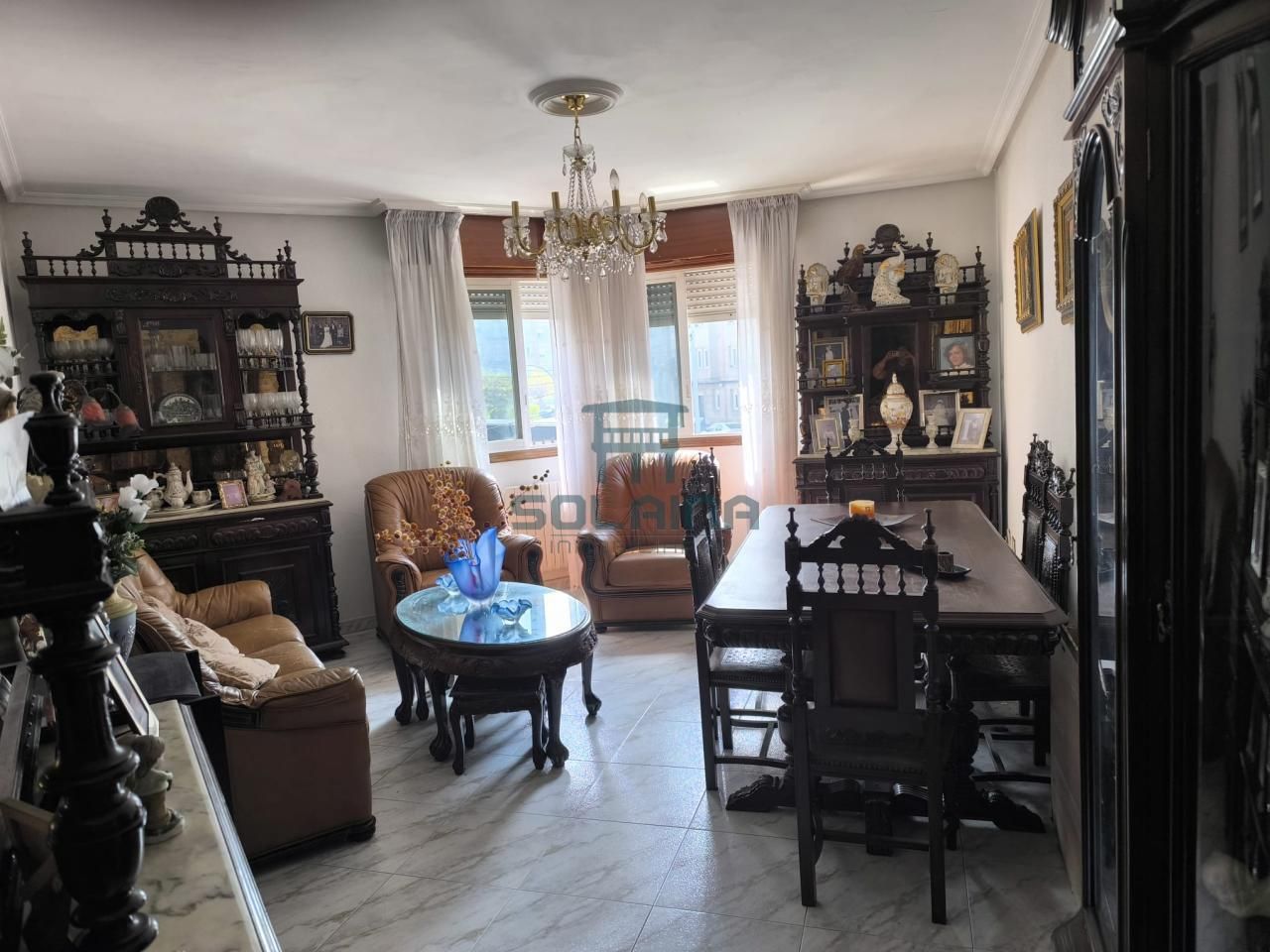 Sala de estar de Piso en venta en Ourense Capital  con Calefacción, Parquet y Trastero