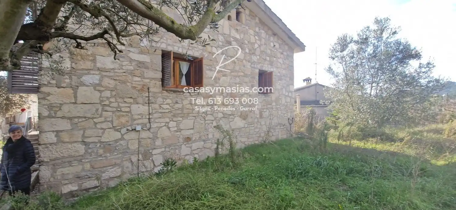 Vista exterior de Finca rústica en venta en Santa Margarida de Montbui con Calefacción, Jardín privado y Terraza