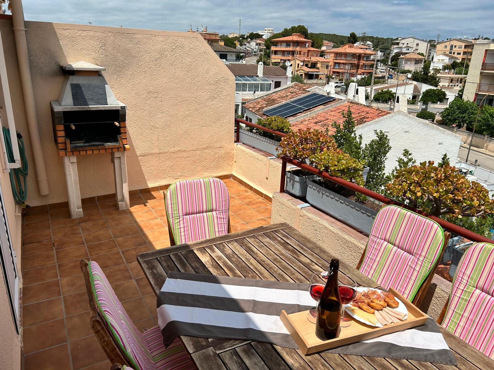 Terrasse von Wohnungen zum verkauf in Creixell mit Terrasse, Möbliert und Ofen