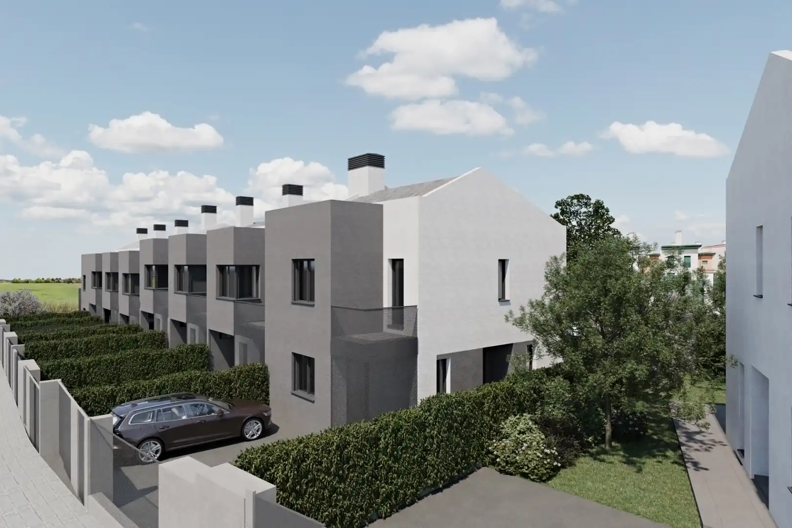 Vista exterior de Casa o xalet en venda en Villalbilla amb Calefacció, Jardí privat i Terrassa