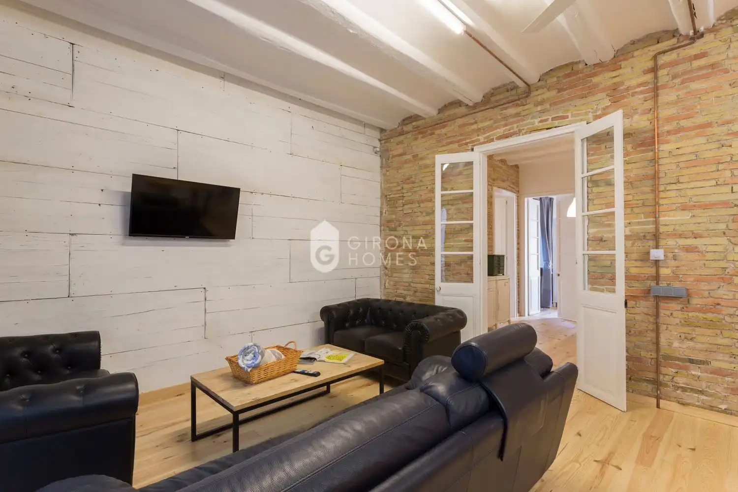 Living room of Apartments for sale in Girona  with Heating, Private garden and Terrace