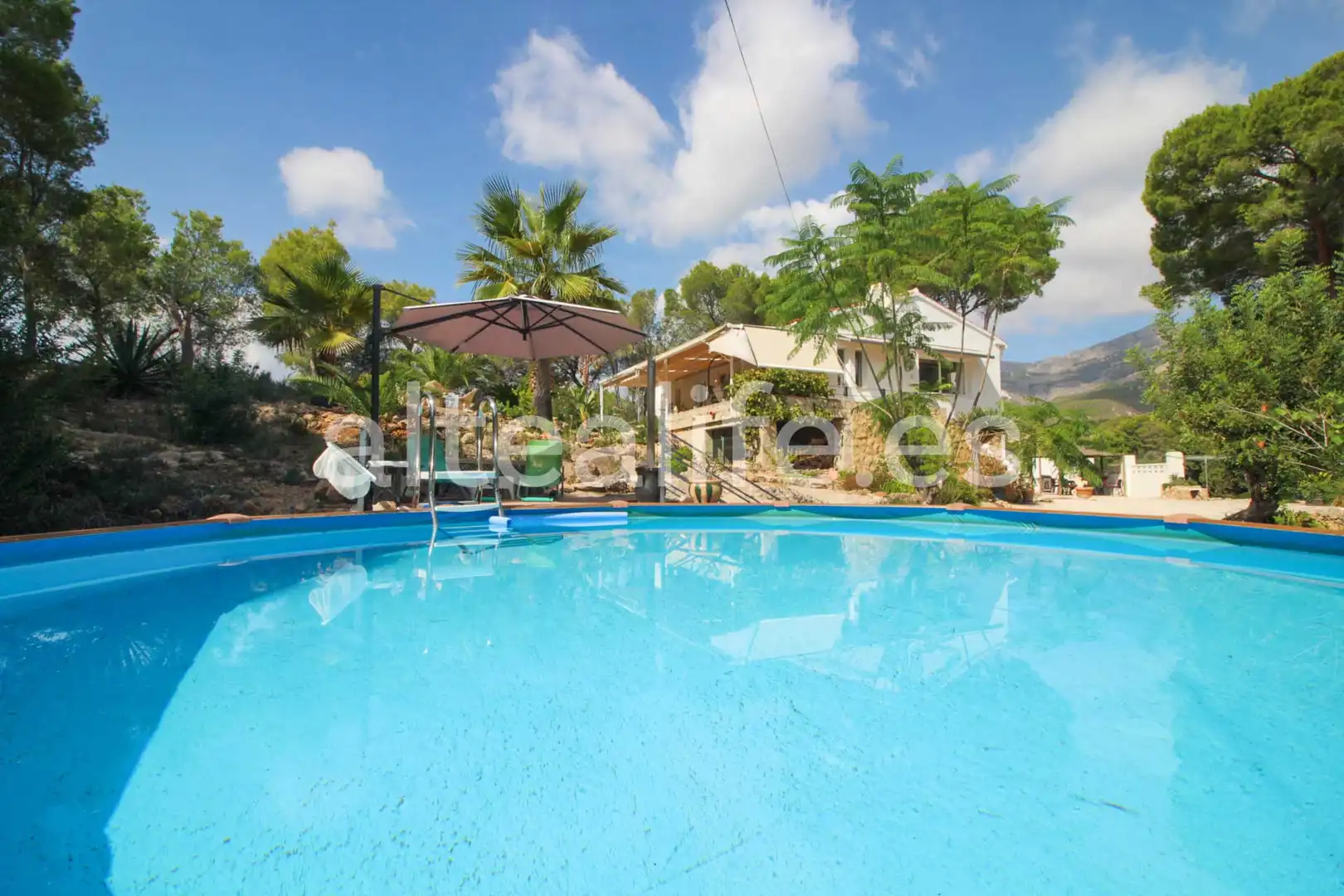 Piscina de Casa o xalet en venda en Altea amb Aire condicionat, Jardí privat i Terrassa