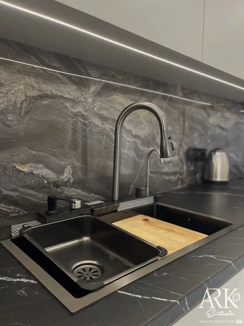 Kitchen of Apartments for sale in Gandia  with Air Conditioner, Terrace and Furnished