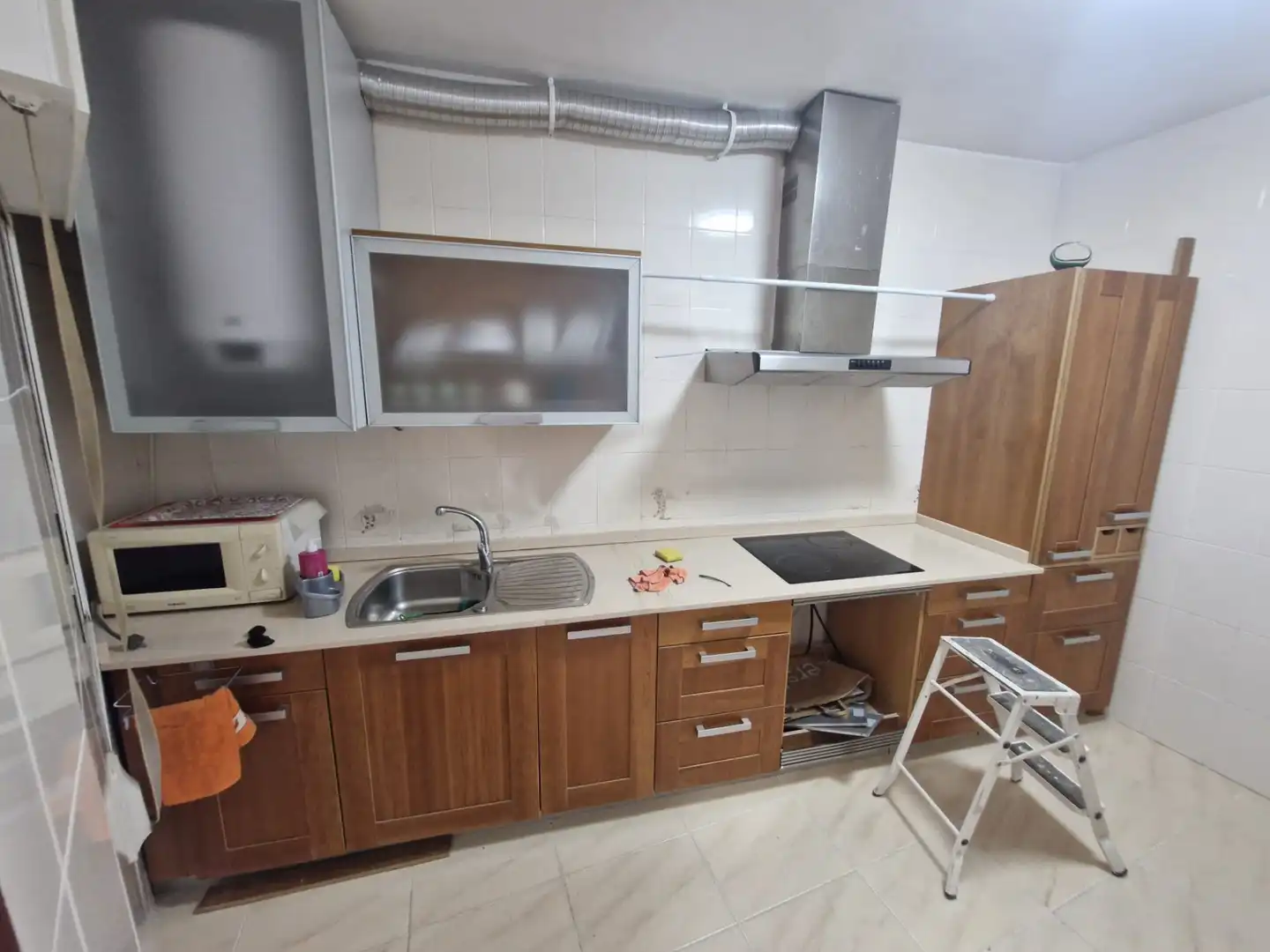 Cocina de Casa o chalet de alquiler en Ourense Capital  con Calefacción, Parquet y Terraza