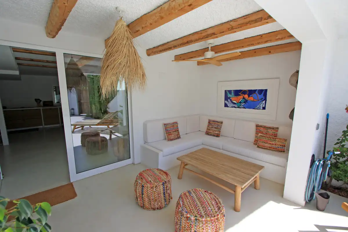 Terraza de Casa adosada en venta en Dénia con Jardín privado y Alarma