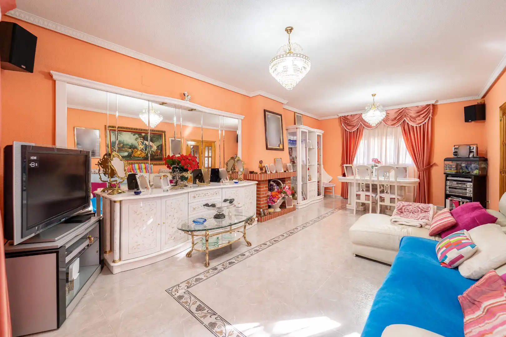 Sala de estar de Casa o chalet en venta en El Álamo con Aire acondicionado, Calefacción y Jardín privado