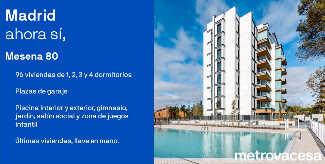 Vista exterior de Piso en venta en  Madrid Capital con Terraza, Trastero y Piscina