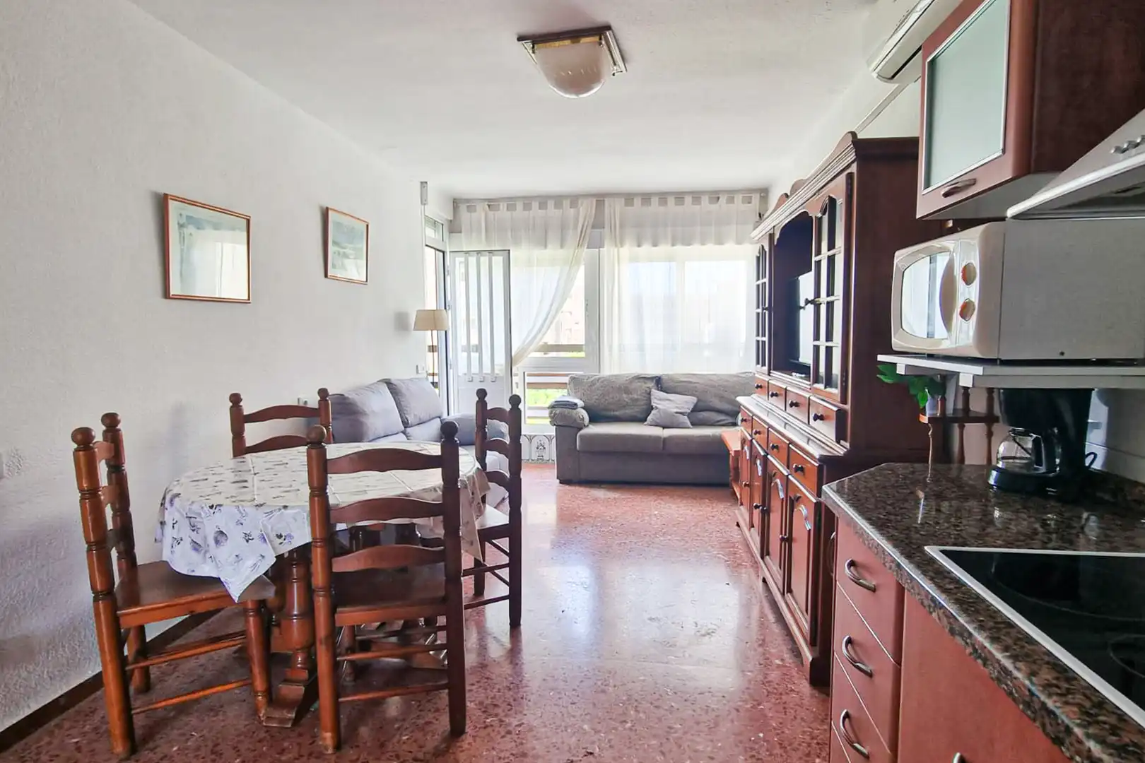 Living room of Flat for sale in Roquetas de Mar  with Air Conditioner, Heating and Terrace