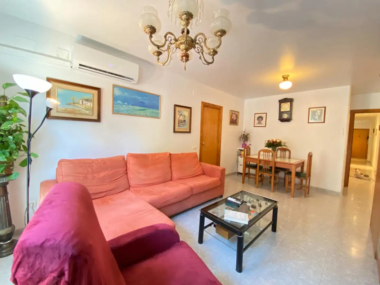 Sala de estar de Piso en venta en La Ràpita con Aire acondicionado