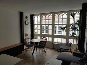 Sala d'estar de Apartament de lloguer en A Coruña Capital  amb Calefacció, Moblat i Forn