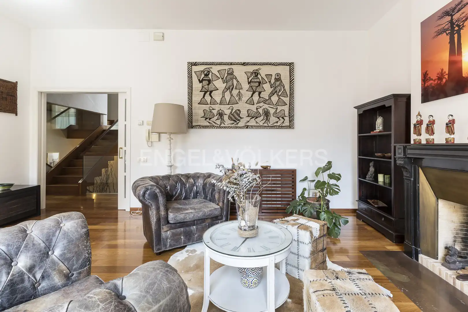 Living room of Houses for rent in Barcelona  with Air Conditioner, Heating and Private garden