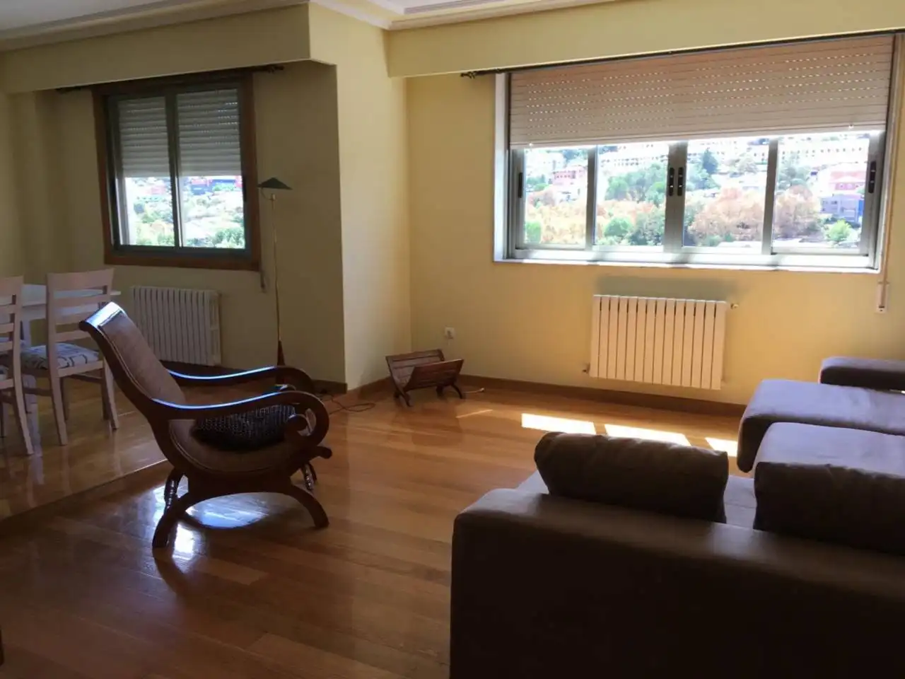 Sala d'estar de Dúplex en venda en Ourense Capital  amb Calefacció, Moblat i Balcó