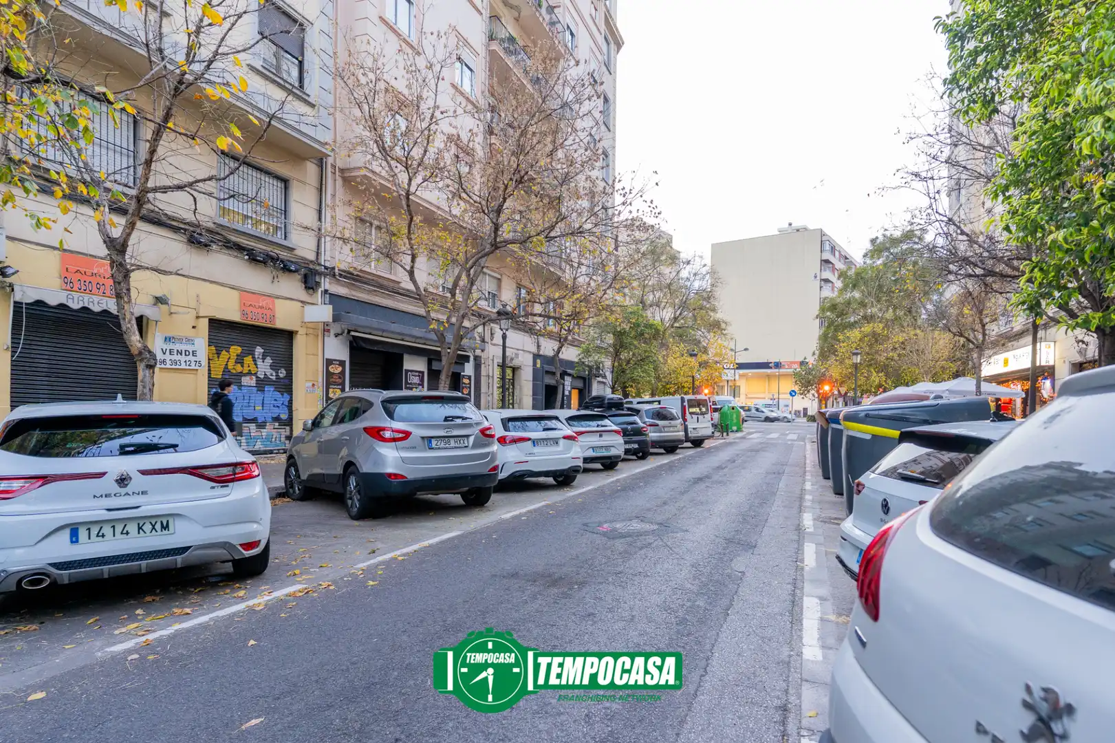Außenansicht von Wohnung zum Verkauf in Valencia mit Klimaanlage, Parkett und Terrasse