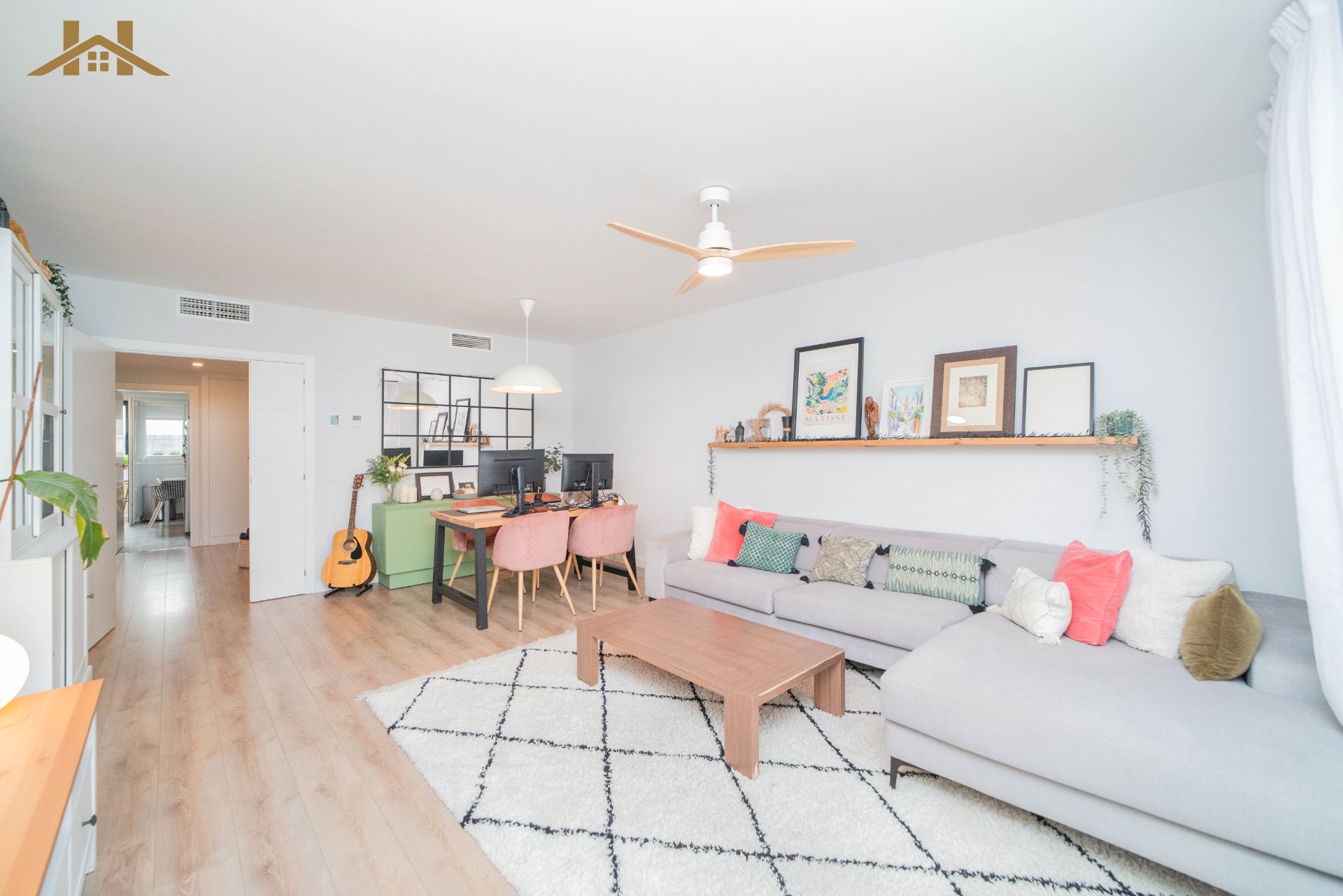 Sala de estar de Piso en venta en Boadilla del Monte con Aire acondicionado, Jardín privado y Terraza