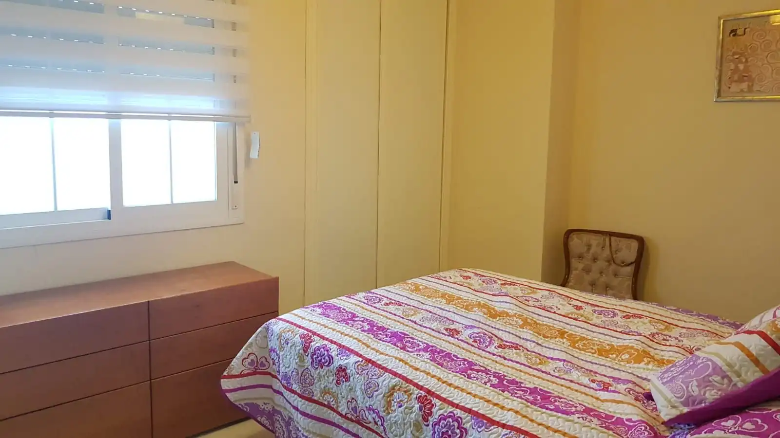 Bedroom of Apartments for rent in Málaga  with Air Conditioner, Furnished and Washing machine