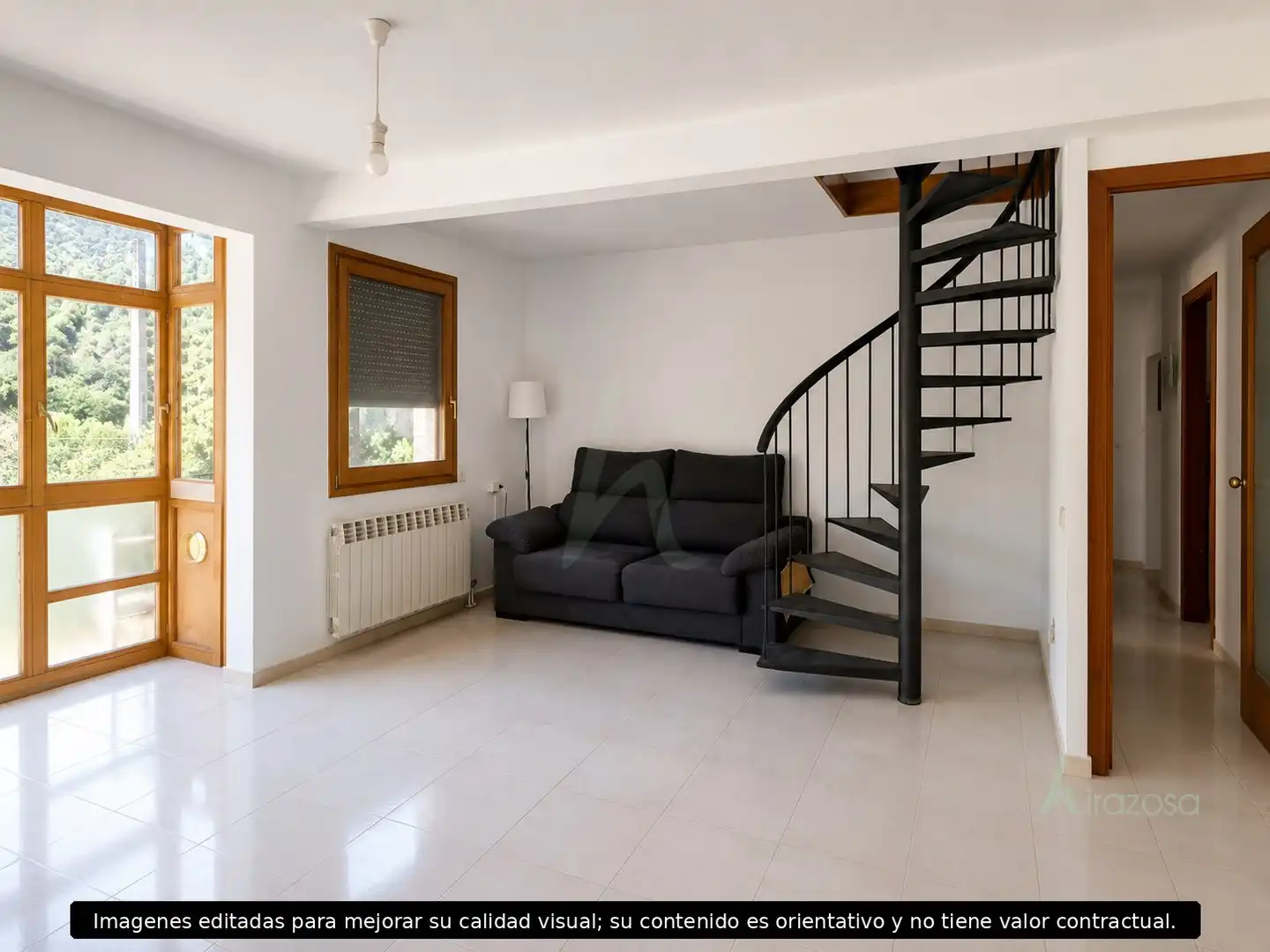 Sala de estar de Piso en venta en Aiguafreda con Calefacción y Balcón