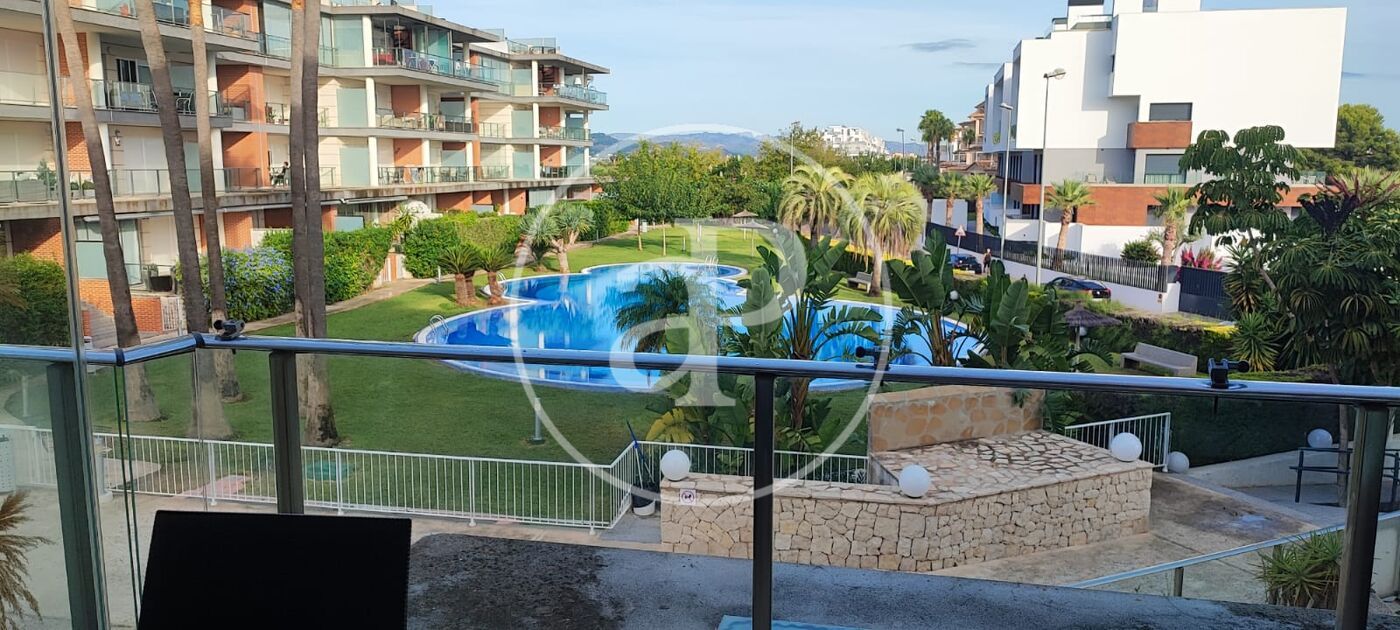 Vista exterior de Pis de lloguer en Oliva amb Aire condicionat, Calefacció i Jardí privat