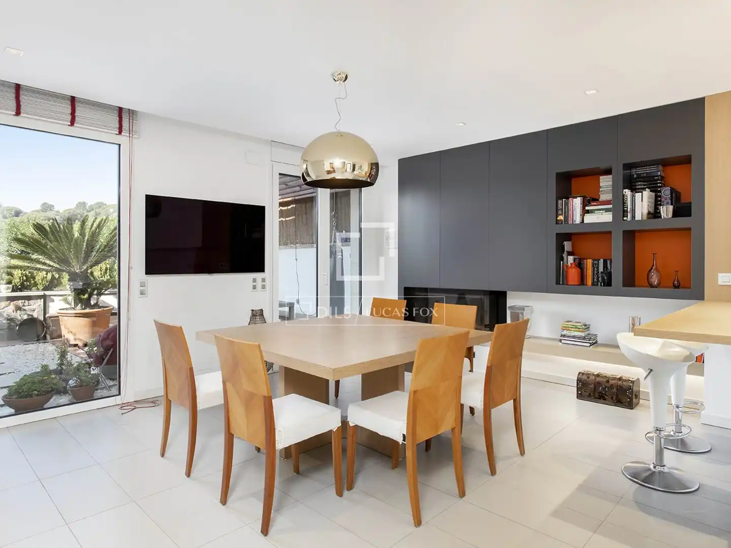 Dining room of Houses for rent in Barcelona  with Air Conditioner, Heating and Private garden