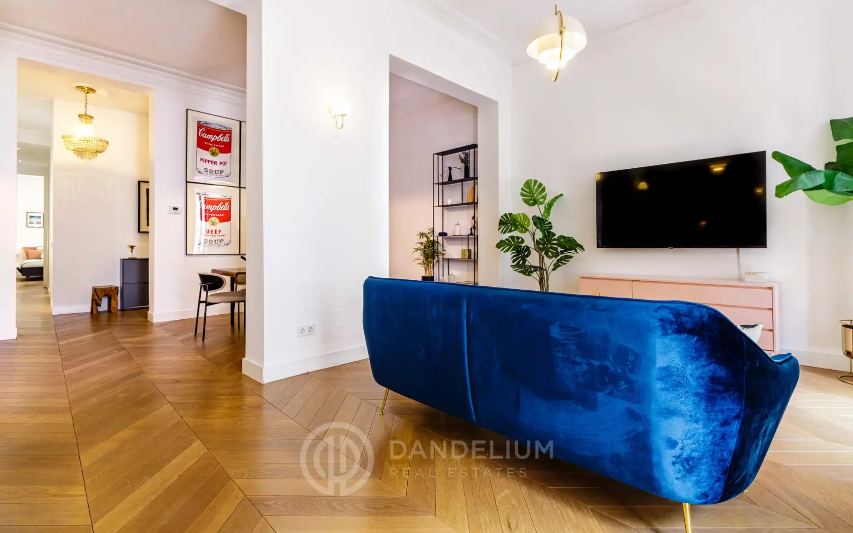 Sala de estar de Piso de alquiler en Madrid con Aire acondicionado, Calefacción y Parquet