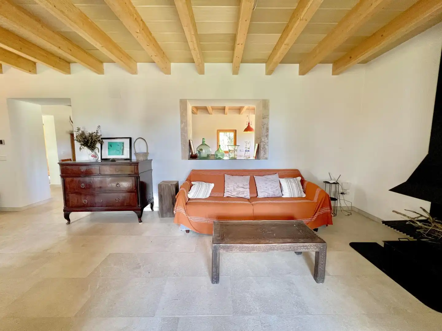 Sala d'estar de Casa o xalet en venda en Porreres amb Aire condicionat, Calefacció i Terrassa