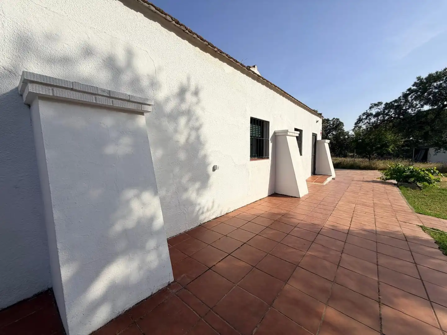 Vista exterior de Casa o chalet en venta en Badajoz con Jardín privado, Terraza y Piscina