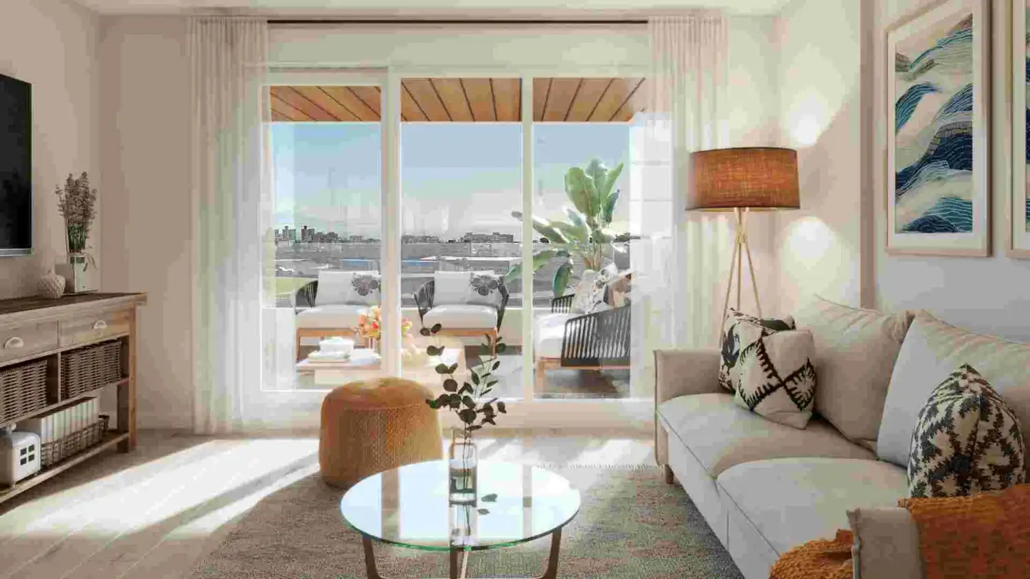 Sala de estar de Piso en venta en Torremolinos con Aire acondicionado, Calefacción y Parquet
