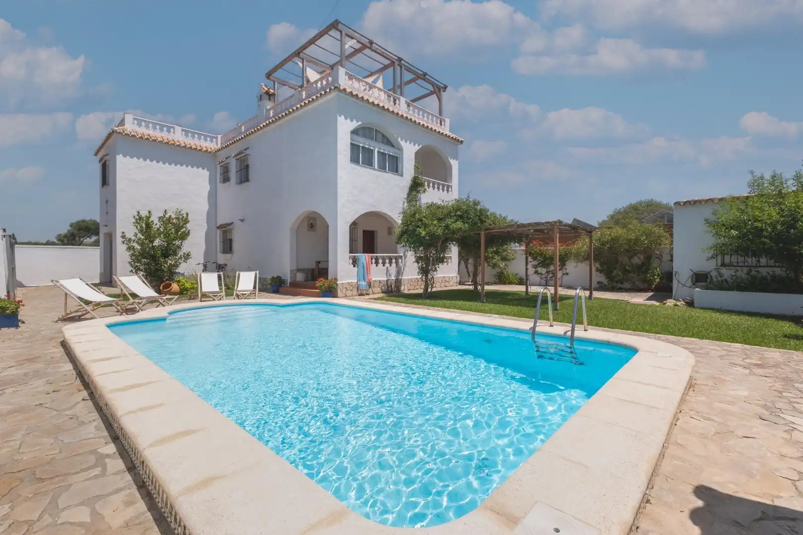 Swimming pool of Country homes for sale in Barbate  with Private garden, Terrace and Storage room