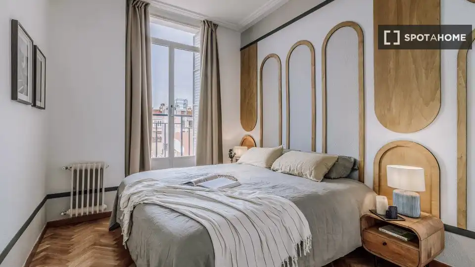 Habitación de Piso de alquiler en Madrid con Aire acondicionado, Calefacción y Amueblado