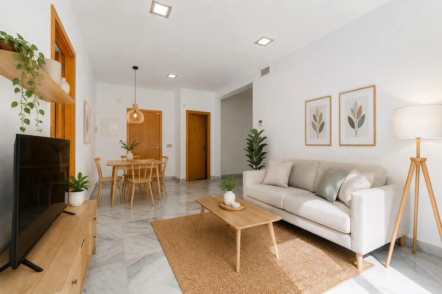 Living room of Flat for sale in Jerez de la Frontera  with Air Conditioner, Heating and Terrace
