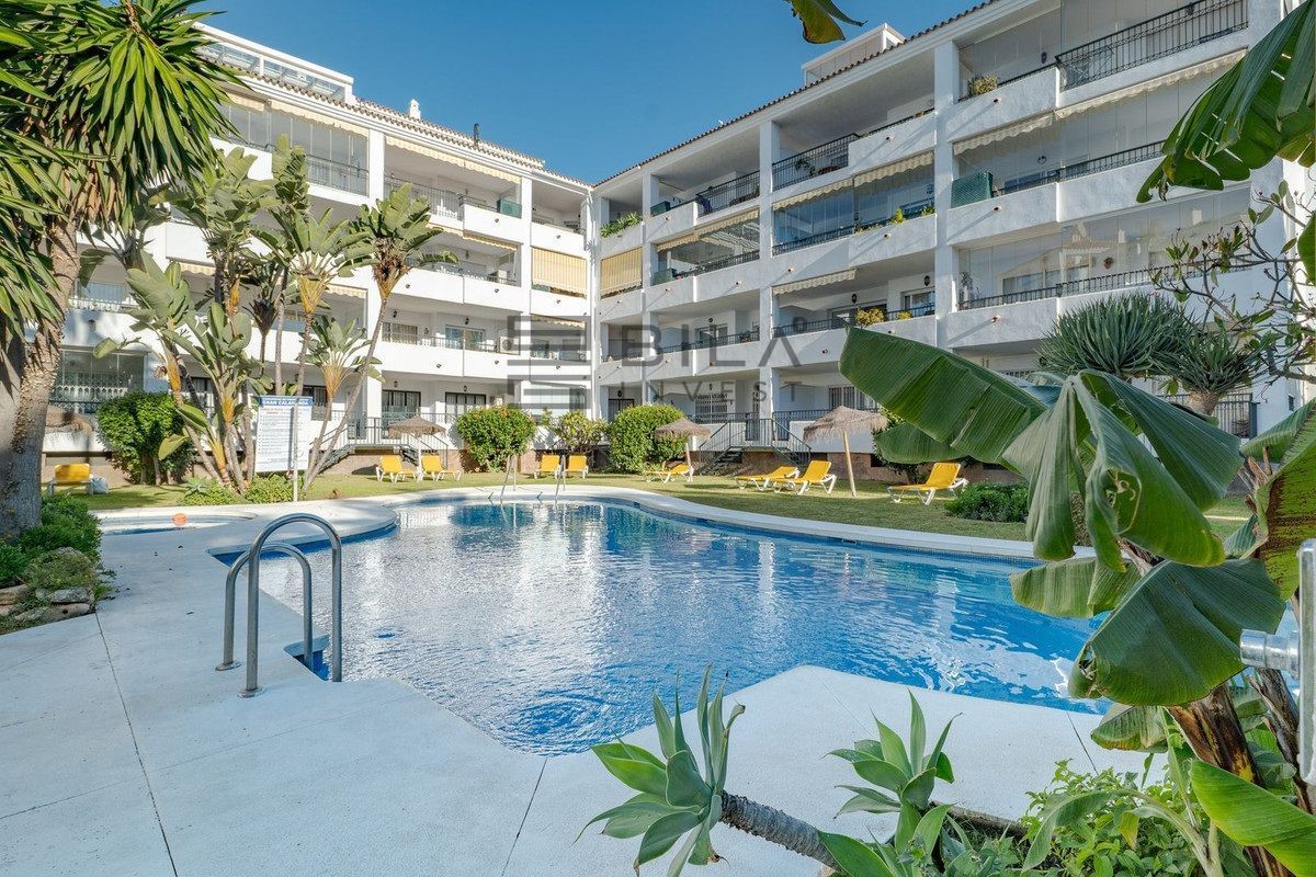 Außenansicht von Wohnung zum Verkauf in Mijas mit Klimaanlage, Terrasse und Schwimmbad