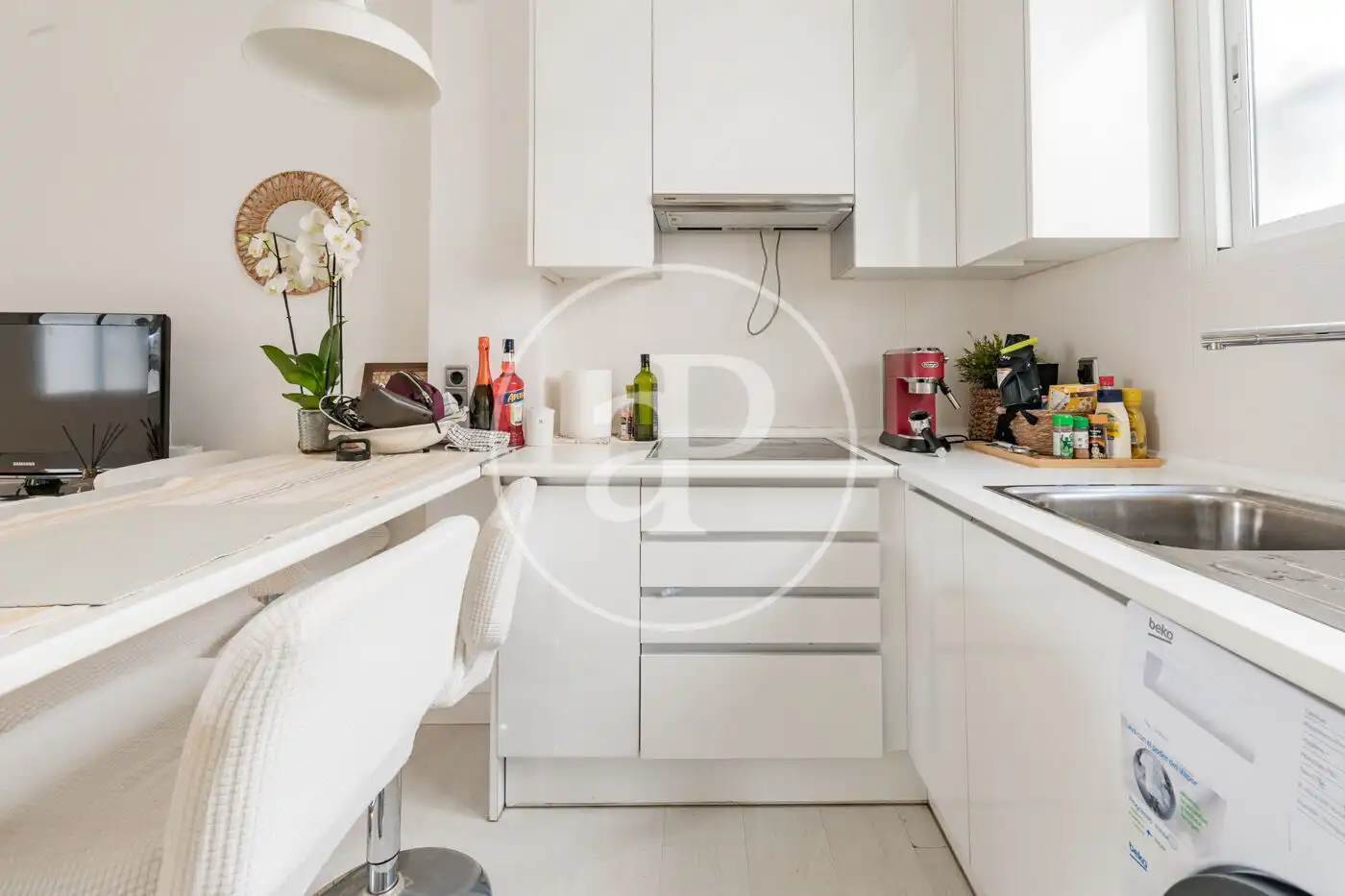 Cocina de Piso de alquiler en Madrid con Aire acondicionado, Calefacción y Amueblado
