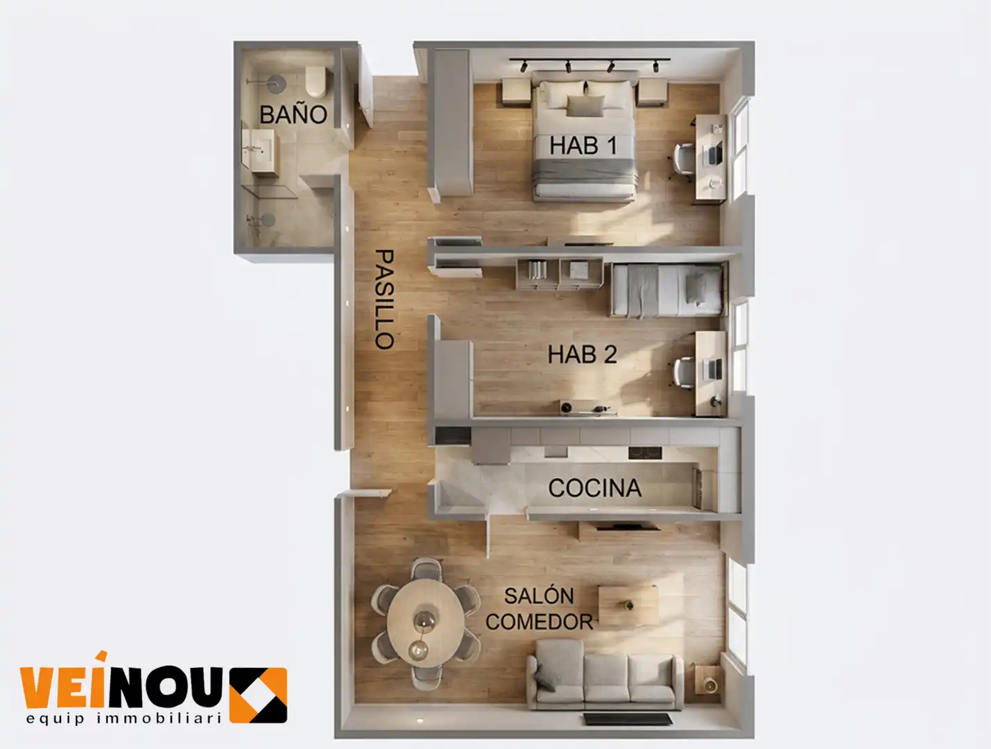 Flat for sale in Badalona  with Air Conditioner, Heating and Terrace