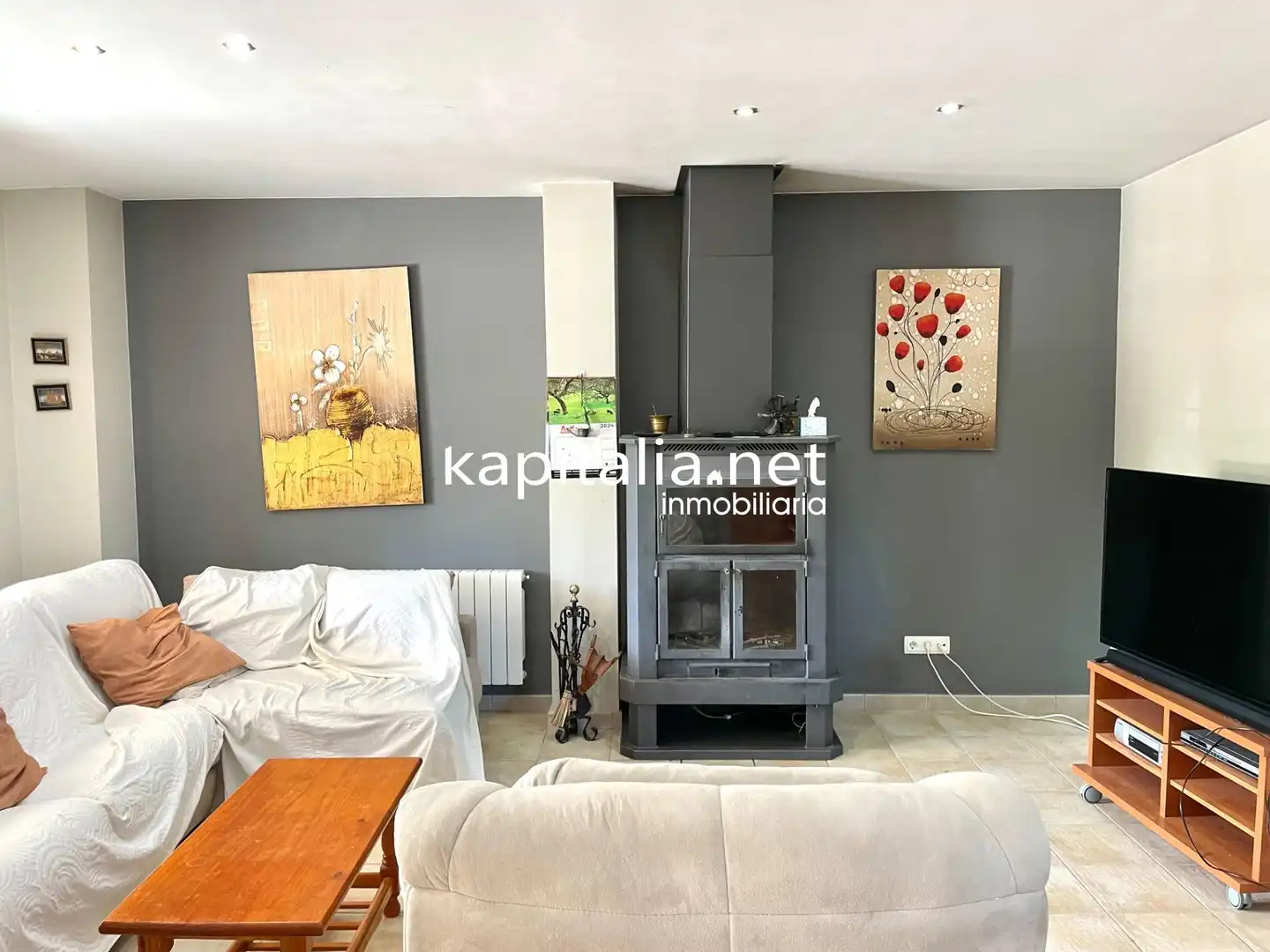 Sala de estar de Casa o chalet en venta en Alcosser con Aire acondicionado, Calefacción y Jardín privado